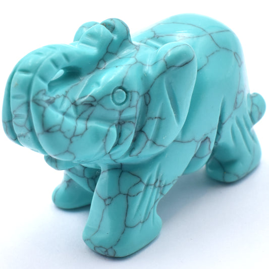 Elephant - Howlite Turquoise