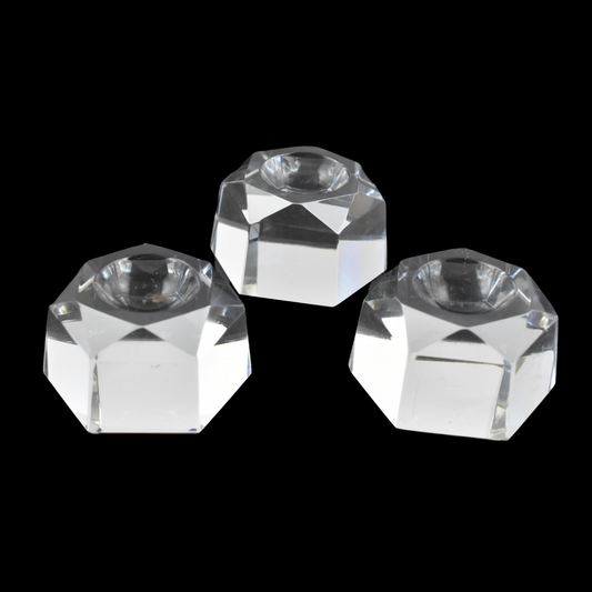 Hexagon Crystal Ball Stand (3 Pack) - 3 Sizes Available!