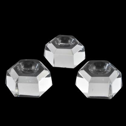 Hexagon Crystal Ball Stand (3 Pack) - 3 Sizes Available!