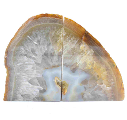 Natural Agate Book Ends