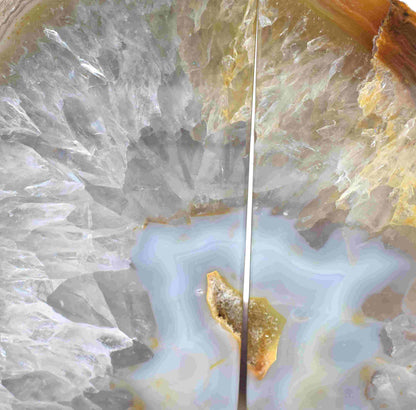 Natural Agate Book Ends