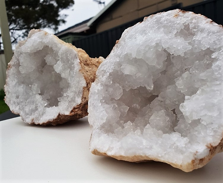 Huge Clear Quartz Geode - 3KG