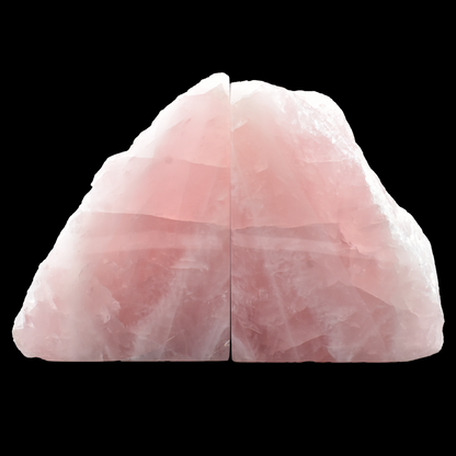 Rose Quartz Grade 'A' Book Ends
