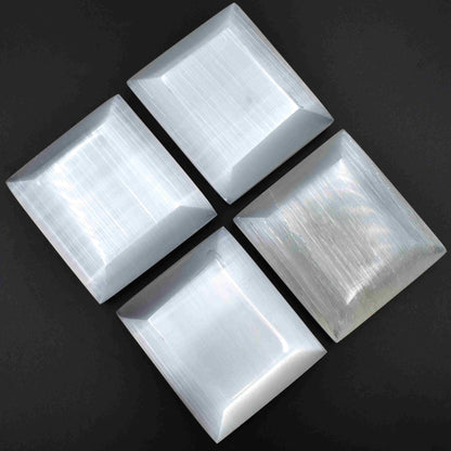 Selenite Charging Plate - Bevelled Square