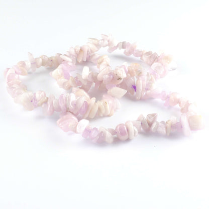 Kunzite Crystal Chip Bracelet