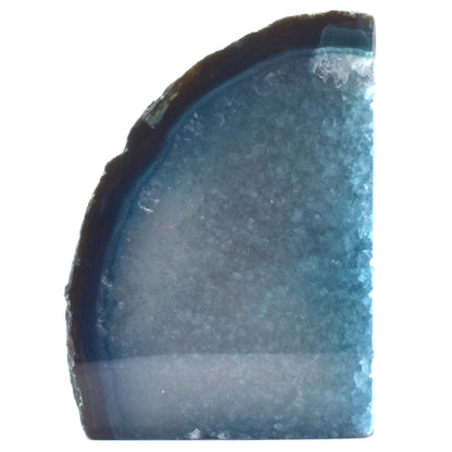 Teal Agate Book Ends