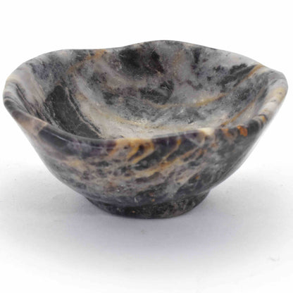 Purple Flower Jasper Crystal Bowl