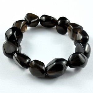 Apache Tear Tumbled Bracelet