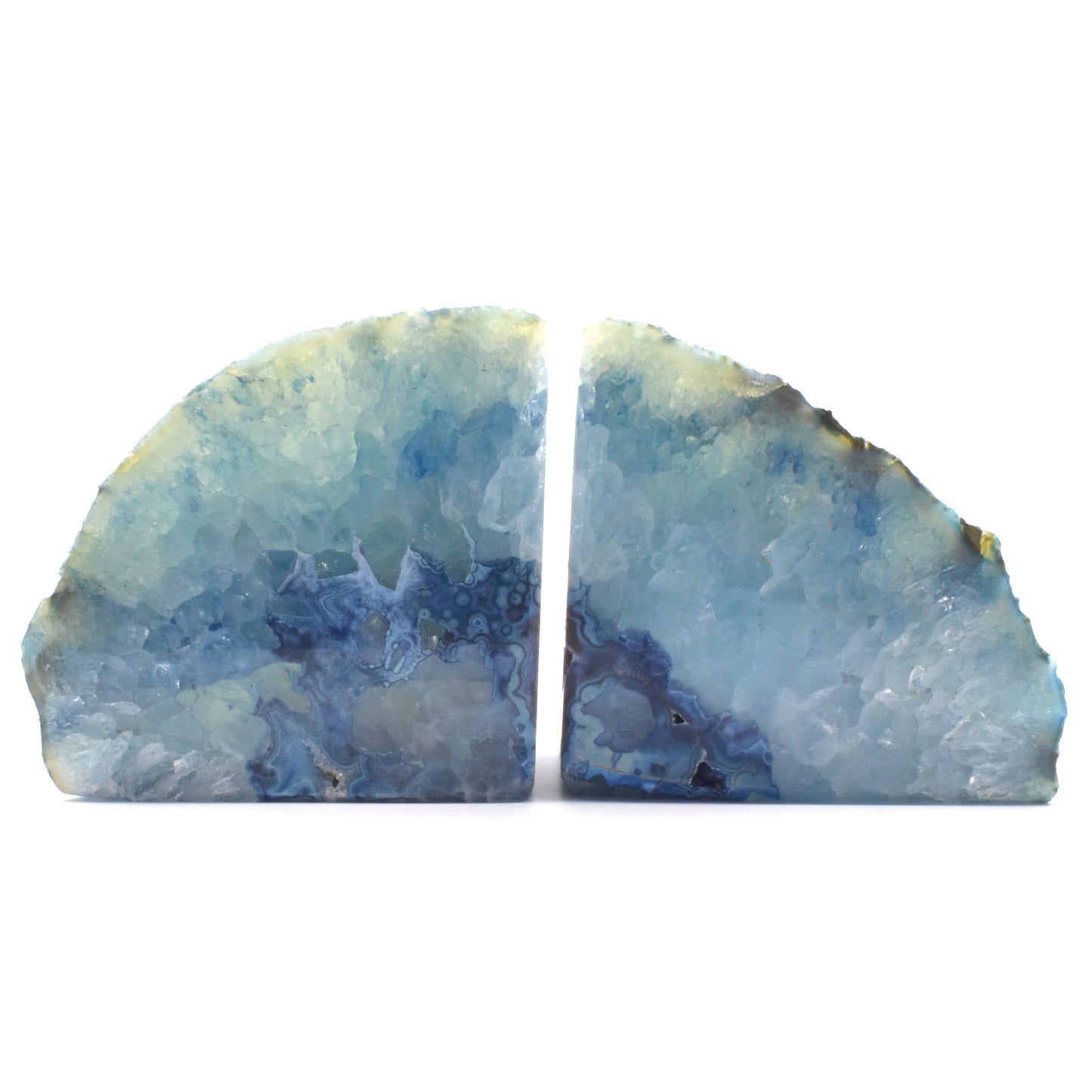 Blue Agate Book Ends # 3
