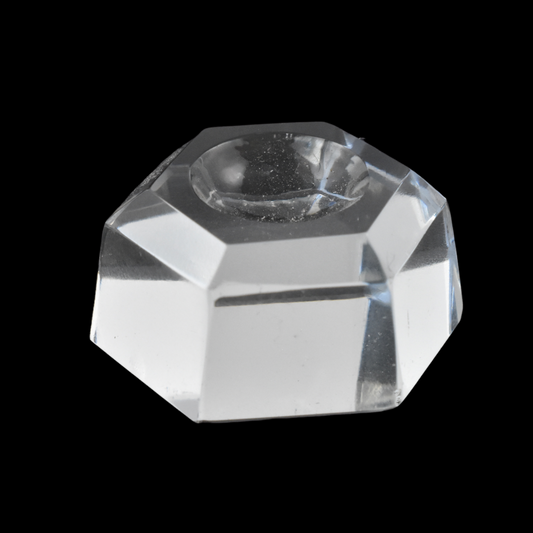 Hexagon Glass Crystal Ball Stand - 3 Sizes Available!