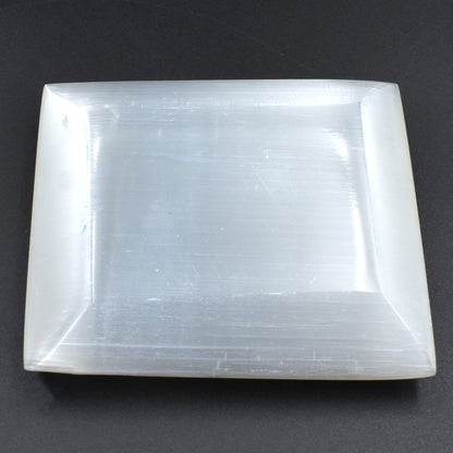 Selenite Charging Plate - Bevelled Square
