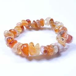 Fire Agate Tumbled Bracelet