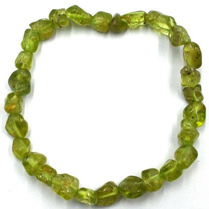 Peridot Tumbled Bracelet