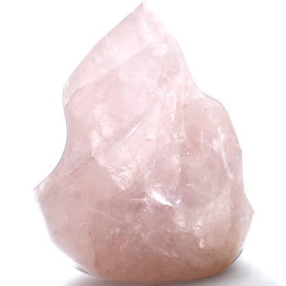 Rose Quartz Flame Carving