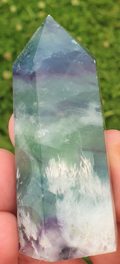 Snowflake Fluorite Tower