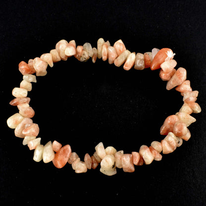 Sunstone Crystal Chip Bracelet