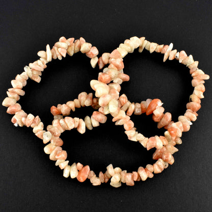 Sunstone Crystal Chip Bracelet